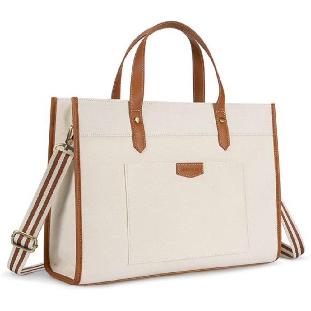 Laptop Tote Bag Canvas Laptop Bag 15.6 inch